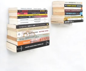 SET 2x Mensola da parete 15x21 cm nero/bianco