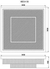 Globo 48214-24 - Plafoniera LED CAKE LED/24W/230V