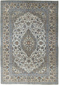 Kashan Tappeto 210x300 Beige (Iran) Annodato A Mano