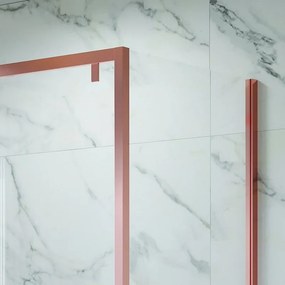 Box doccia 90x120 telaio oro rosa vetro 8mm | KSA5000RG - KAMALU