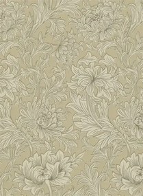 Morris & Co Carta da parati Chrysanthemum Toile - Ivory/ Gold