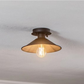 Opviq Plafoniera Berceste N-659 a 1 luce Ø24cm nero