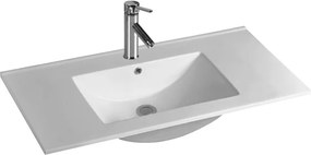 Mobile bagno sospeso 80 cm in rovere naturale spazzolato grezzo | LAC-EFESTO-80 - KAMALU