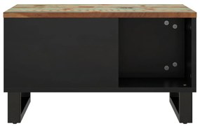 Tavolino da salotto 60x50x35 cm in legno massello di recupero