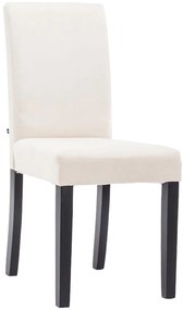 Sedia Da Pranzo Ina Con Schienale Alto / Creme / Schwarz
