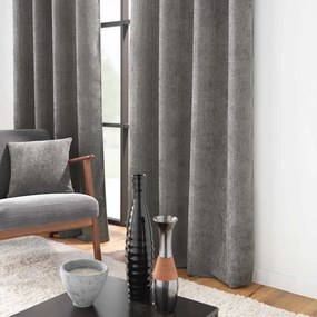 Tenda color antracite in ciniglia 140x260 cm Leo – douceur d'intérieur