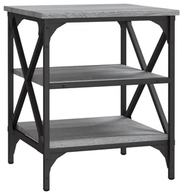 Tavolino grigio sonoma 40x42x50 cm in legno multistrato