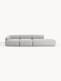 Chaise longue XL componibile in bouclé Sofia