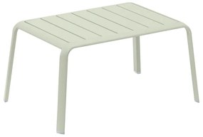 Tavolino da esterno Idaho NATERIAL in alluminio verde 59x41cm
