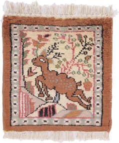 Agra Tappeto 30 x 30 (Indian) Annodato A Mano