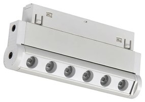 Modulo Faretti Led lineare da binario magnetico 16mm 6W bianco orientabile 12cm Bianco neutro 4000K M LEDME