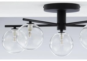 Jupiter 2046 - Lampadario a plafone PRATO 5xG9/10W/230V nero/limpido