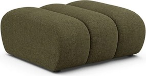 Poggiapiedi verde con rivestimento in ciniglia Lupine – Micadoni