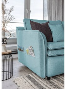 Divano letto azzurro Charming Charlie - Miuform