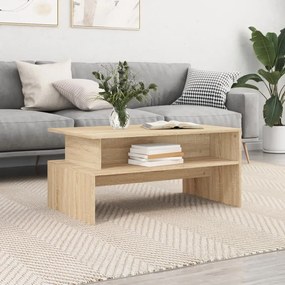 Tavolino Salotto Rovere Sonoma 90x55x42,5 Cm Legno Multistrato /