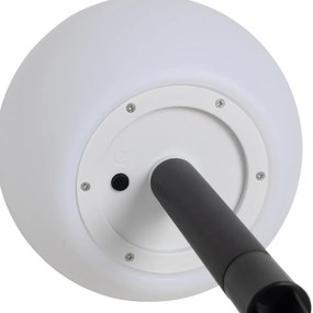 Lampada da esterno bianca 20 cm con LED integrato IP44 solare RGBW - Ludger