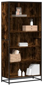 Libreria Rovere Fumo 80,5x35x170,5 Cm İn Truciolato /