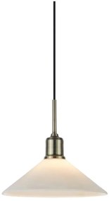 Markslöjd 108867 - Lampadario a sospensione con filo VELA 1xE27/40W/230V ottone/bianco