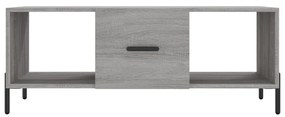 Tavolino da salotto grigio sonoma 102x50x40cm legno multistrato