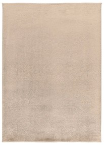 Tappeto in microfibra beige 160x220 cm Coraline Liso - Universal