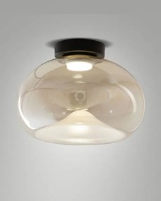 Brena plafoniera in vetro cognac a led cct 2700k - 3000k - 4000k- 1...