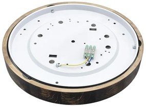 Brilagi - Plafoniera LED CARVALHO SLIM SMOKEY LED/36W/230V rovere Ø 37,5 cm