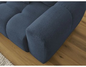 Divano angolare blu allungabile/con contenitore (con penisola a sinistra/con chaise lounge) con rivestimento in ciniglia Roxelane – Bobochic Paris