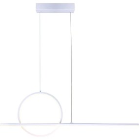 Lampadario LED moderno Sharon bianco, luce con 3 temperature di colore 3800 lumen