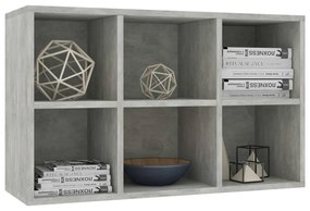 Libreria/Credenza Grigio Cemento 66x30x98 cm Legno Multistrato