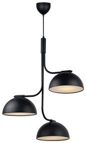 DFTP by Nordlux - Lampadario a sospensione con filo TULLIO 3xE14/25W/230V nero