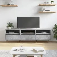 Mobile TV Grigio Cemento 150x30x44,5 cm Legno Multistrato 831264