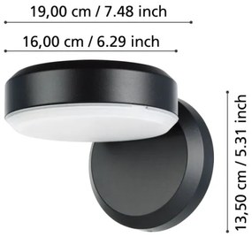 Eglo 900673 - Applique a LED da esterno FORNACI LED/10,8/230V IP54