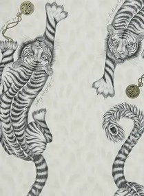 Clarke & Clarke Carta da parati Tigris - Monochrome