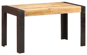 Tavolo Da Pranzo 140x70x76 Cm İn Legno Massello Di Mango Grezzo /