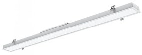 Lampada Led Lineare Da Incasso 40W 4000K 1211mm Allungabile Fino a 12 Metri Corpo Bianco SKU-381