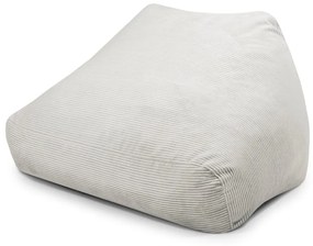 Puof a sacco color crema con rivestimento in velluto a coste Sofa Snug – SLOWDOWN