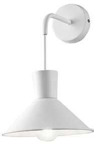 Applique D22 cm ELIO in metallo verniciato Bianco