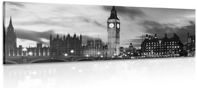 Quadro su tela – Big Ben a Londra in bianco e nero