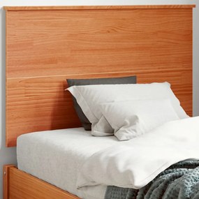 Testiera Marrone Cera 90 Cm İn Legno Massello Di Pino /