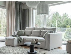 Divano letto angolare crema (variabile) Homely Tommy - Miuform