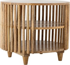 Tavolino da salotto rotondo di colore naturale in mango massiccio ø 60 cm Sali – Bloomingville