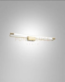 Rapallo applique ottone satininato in metallo e metacrilato l.60cm ...