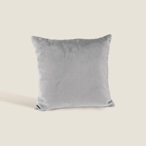 Velluto cuscini quadrati disponibile in diverse colorazioni in velluto impermeabile grigio chiaro