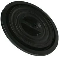 Coperchio Per Bidone Pattumiera In Plastica Nero Da 50 Lt. Diam.41Cm