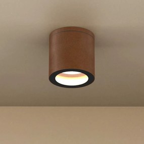 Applique da soffitto IP54 GU10 in Alluminio e Vetro - Corten