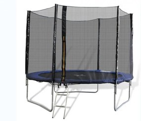 Trampolino elastico 305 cm completo di rete e scaletta Sicorage Ellyse