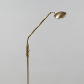 Lampada da terra moderna bronzo incl. LED - Eva