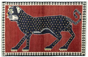 Gabbeh Tappeto persiano 100x160 Rosso (Iran) Annodato A Mano