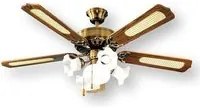 Ventilatore soffitto perenz flux 7066 ob ottone e legno - 8023559706614