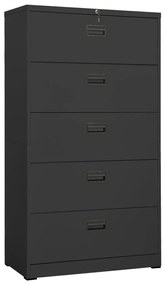 Armadio Classificatore Antracite 90x46x164 Cm İn Acciaio /